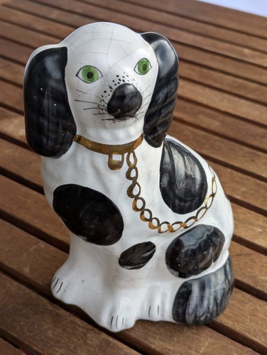 Große keramikfigur hund mit - keramikfigur,