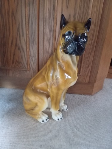 Vintage keramik hund - keramik, figur