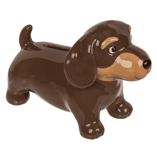 Spardose als dackel hund - dackel,