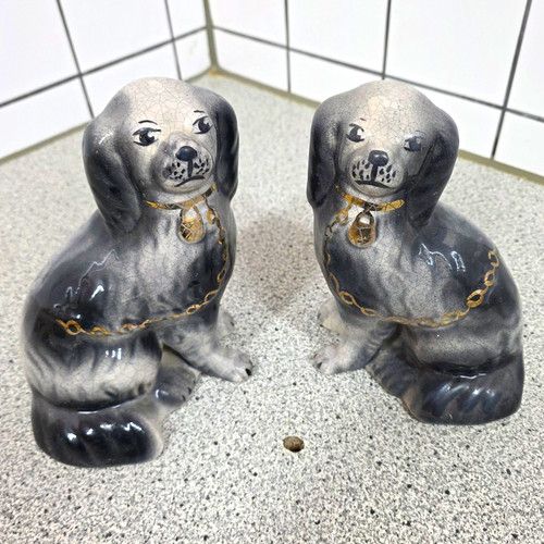 2er set keramik hundefiguren - 2er-set,