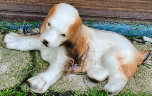 Basset keramik hund 22 cm - hund, ca