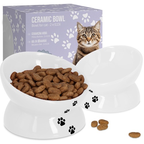 Keramik hund katze - hund,