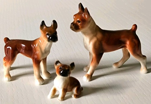 3er set keramik hundefiguren - keramik,