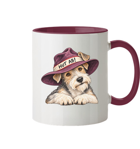 Terrier tasse hut - mit, hund