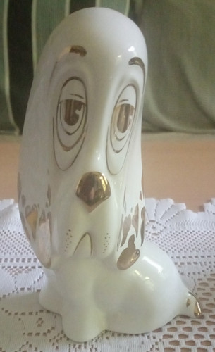 Keramikfigur skulptur hund - -hund, /