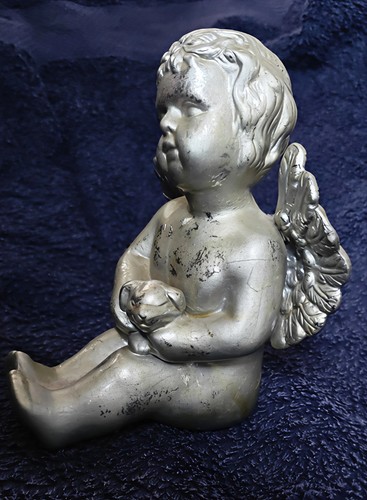 Keramikfigur putte engel mit - keramikfigur,