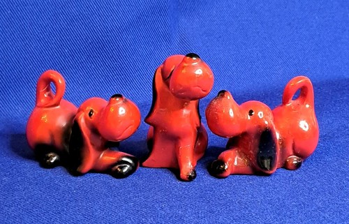 Vintage figuren keramik rot - figuren, 3x