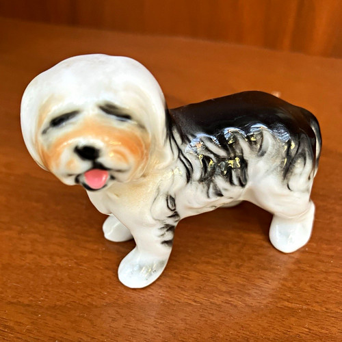 Keramikfigur hund mehrfarbig - keramikfigur,