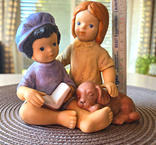Göbel keramikfigur kinder mit - göbel,