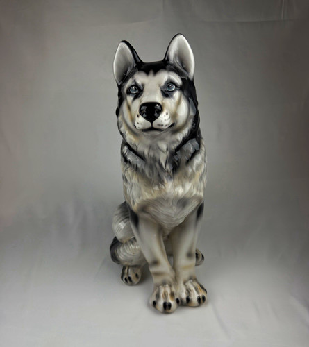 Große husky statue - große,