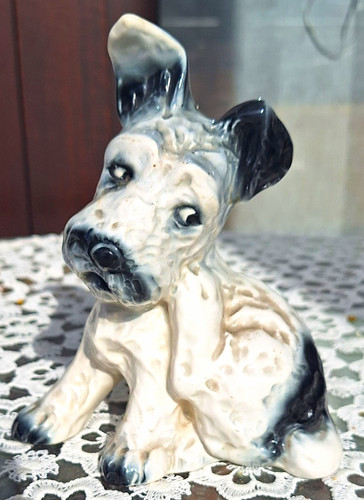Keramik terrier hund - keramik, kratzend