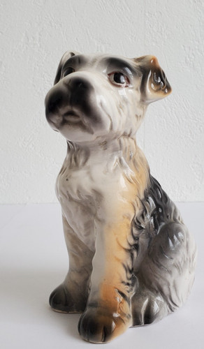 Vintage terrier keramik figur - terrier,